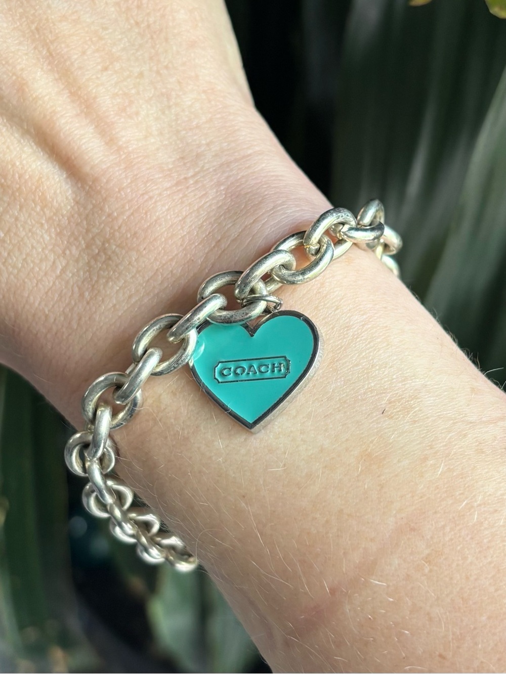 Coach Silver Charm Bracelet